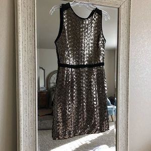 Gold Sequin Dress